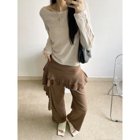 71モスクレイヤードロングスリーブTシャツ