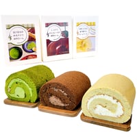 【配送専用】FLORAロールケーキ(完熟バナナ・チョコレート・小豆入り抹茶)