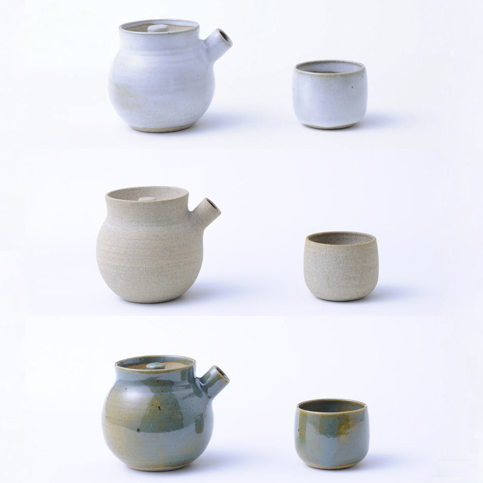 陶器 急須 湯呑４個 鳥居 Ae-173 KYUSU | 83D Shop
