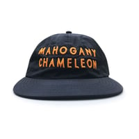 "MC CLASSIC LOGO" 6PANEL NYLON CAP (BLACK / ORANGE)