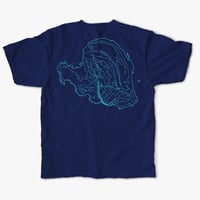 YB025　等高線　contour（背面プリント）