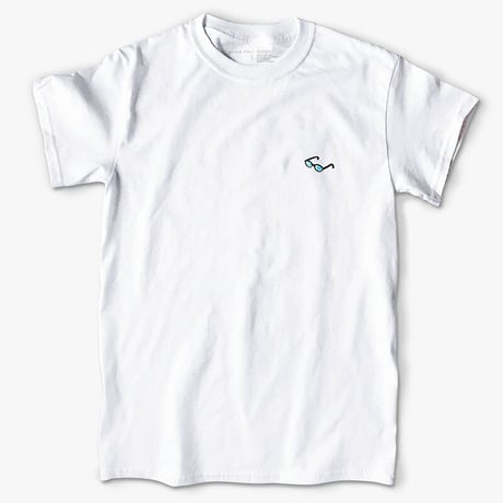 YB024　刺繍T《メガネ》　embroidered glasses tee