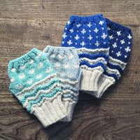 YBK001　手編みハンドウォーマー　hand warmer