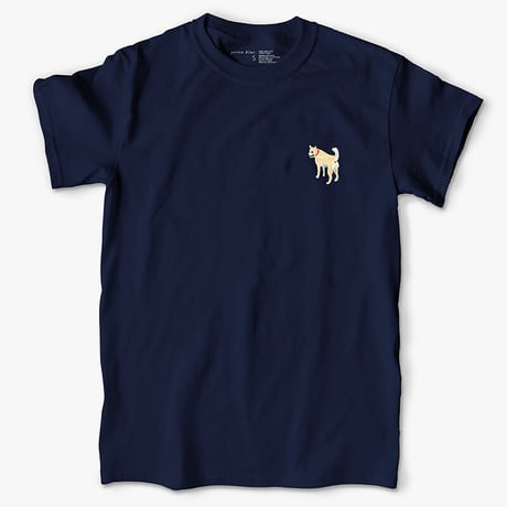 YB022　刺繍T《ワンコ》　embroidered dog tee