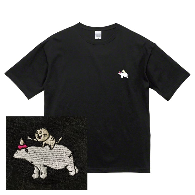 RACCOS BURGER シロクマ ビッグシルエットTシャツ 【受注生産 8