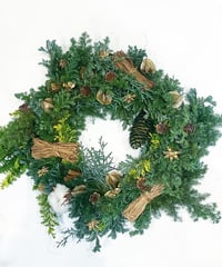 <christmas>  Brown  Wreath φ30