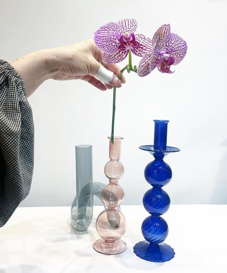 【flower vase 】 balloon   vase  Blue / Pink