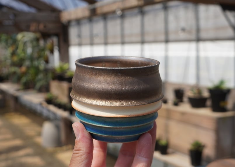 THELO 陶器植木鉢1点物 インテリア鉢/陶器鉢/BOEX】モーフ ボール Φ11.5cm（CP-4211)