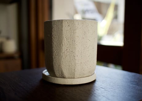 植木鉢　イオニアスクリープ M 鉢皿付き
