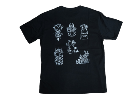 PRINTED T-SHIRT mana会長《ALL ver.》Black