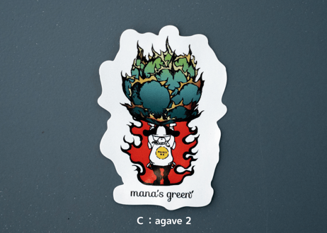 mana's farm original “mana's会長sticker”