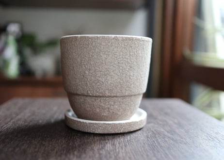 植木鉢　コルカラウンド　鉢皿付き