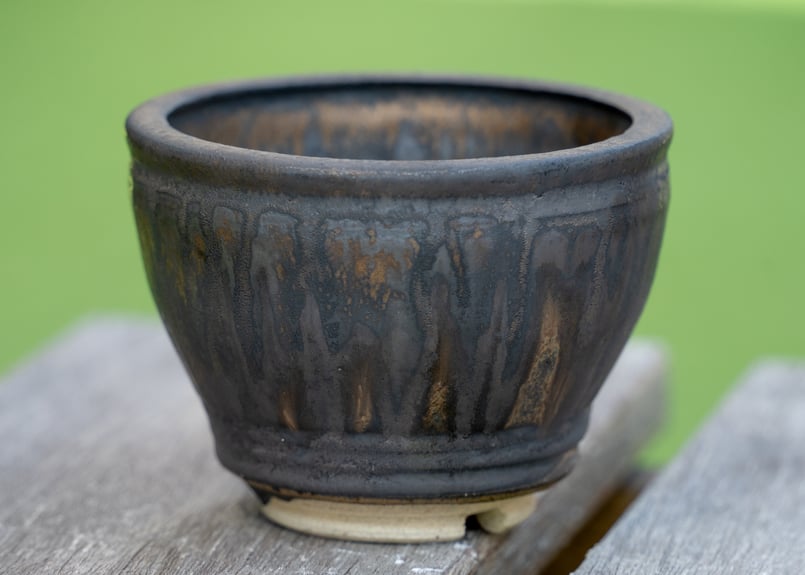 【新品】①YTYF 鉢 W12cm ×H6.7cmマレーシア塊根植物 陶器鉢 NO.7 | mana's farm:塊根植物・アガベ・ドライガーデン植物販売