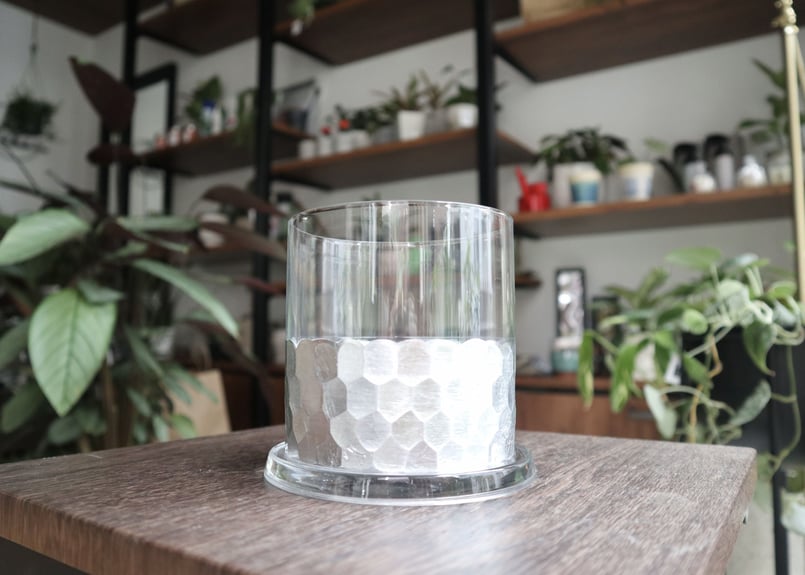 植木鉢 シルバーシリンダー 11 ＆ソーサー | mana's farm:塊根