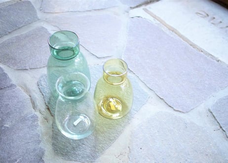 お花をお部屋に飾る贅沢をお手伝い＊GLASSバルブベース　クロムイエロー