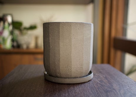 植木鉢　イオニアスクリープ M 鉢皿付き