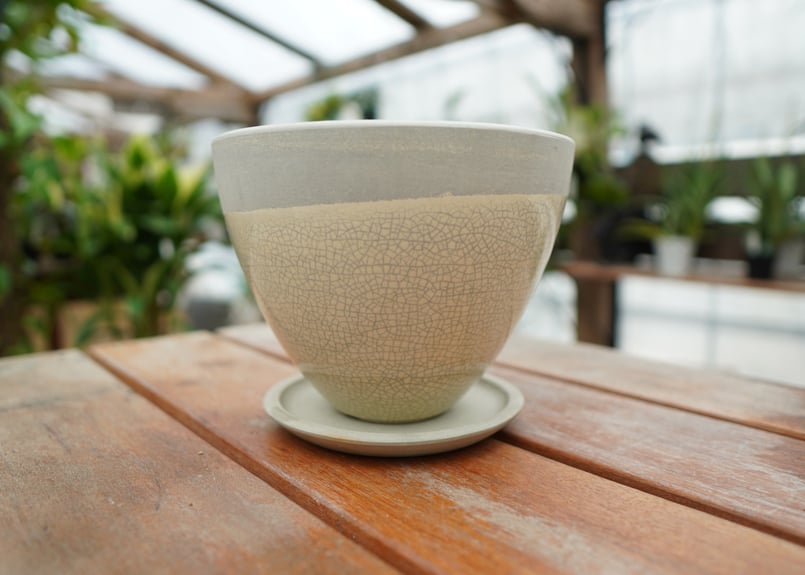 鉢　皿　器　直径約14㌢　未 Amazon.co.jp: KANEYOSHI 植木鉢 受け皿 6.5号 鉢皿 KN1200