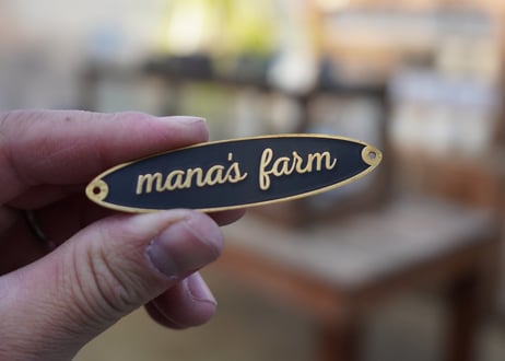 mana's farm original “真鍮ネームプレート”