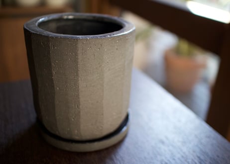 植木鉢　イオニアスクリープ M 鉢皿付き