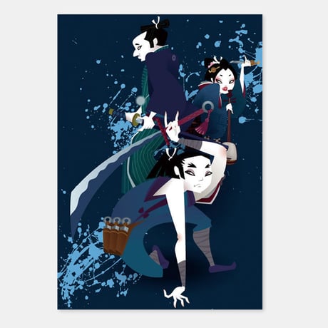 ポストカード Hissatsu Shigoto nin(They give you punishment) 封筒付き