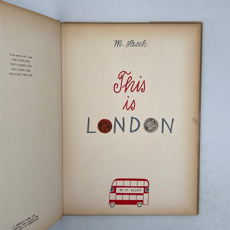 Title/ This is London Author/ M.Sasek | COWBOOKS
