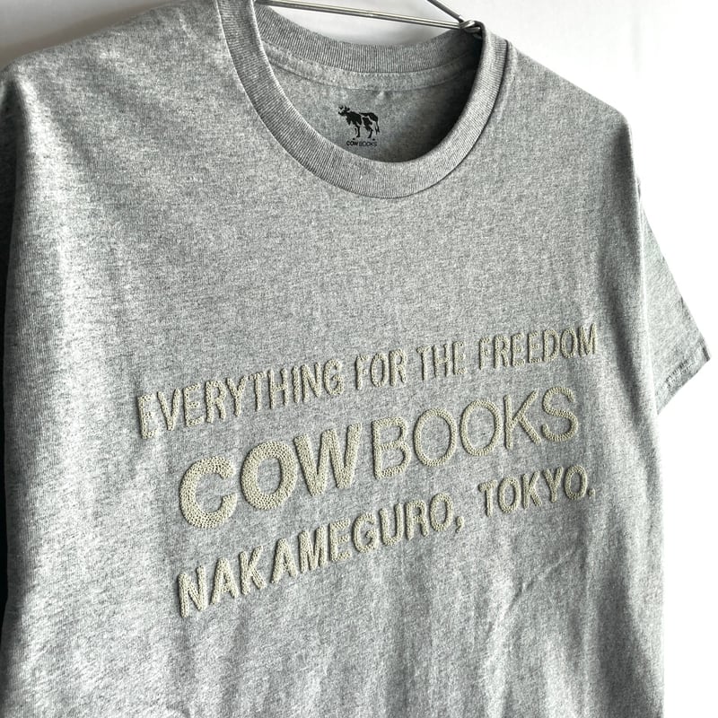 Book Vendor T-shirt (Logo/ White,Gray) | COWBOOKS