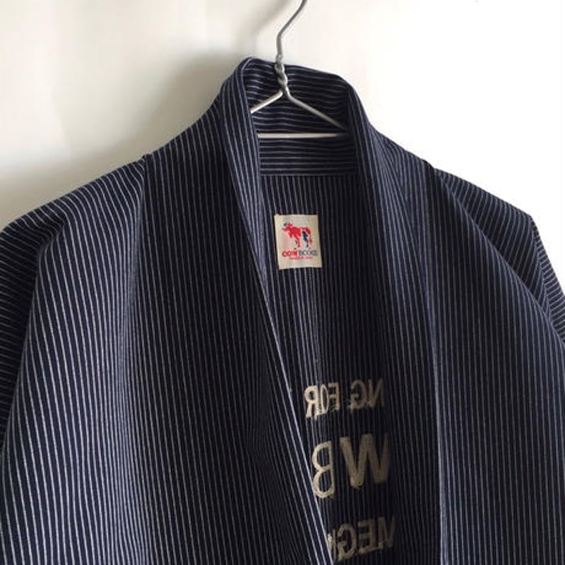 【新品】COWBOOKS Book Vendor Jacket Sストライプ Reading Jacket Long (Navy） | COWBOOKS