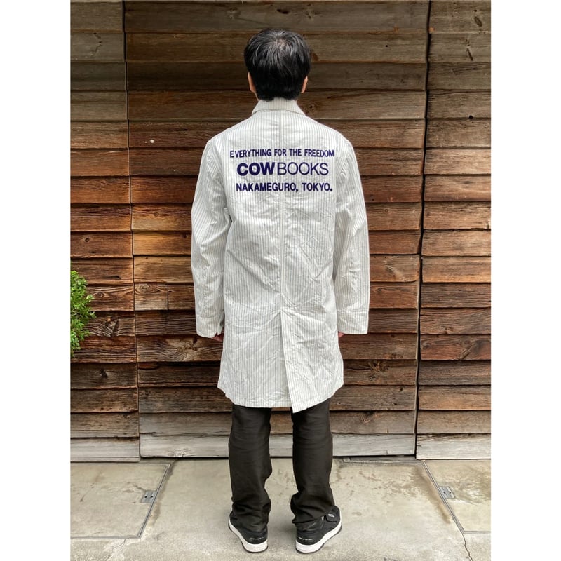 Book Vender Coat (Shop Coat / Navy,White) | COW