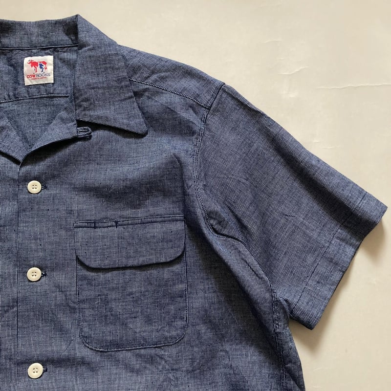 Open Collar Shirt（Logo/Blue,Brown） | COWBOOKS