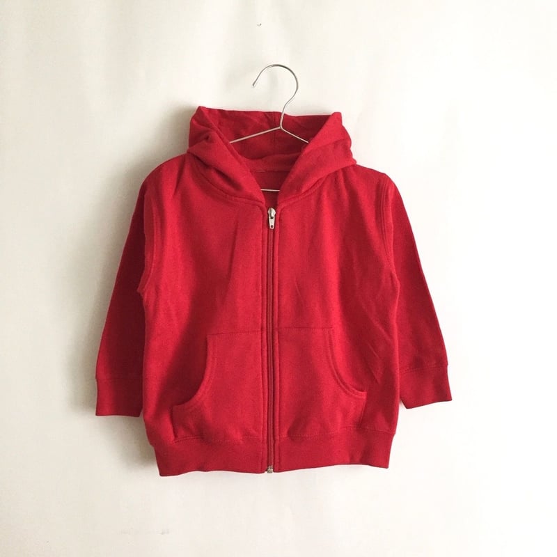 KIDS Zip Hoodie ( Logo / White,Red) | COWBOOKS