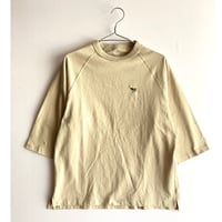 Raglan sleeve T-shirt  (COW /White,Sand,Black)