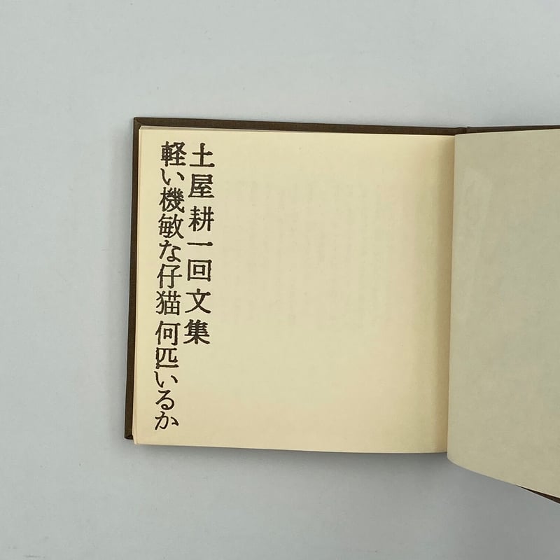 Title/ 軽い機敏な仔猫何匹いるか Author/ 土屋耕一 | COWBOOKS