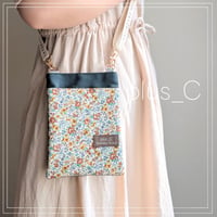 お散歩スマホショルダー 【size M】 ブラウン＆濃いグリーン