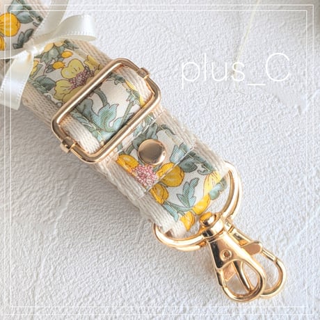 【2.5cm幅】花柄ショルダーストラップ