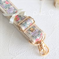 【2.5cm幅】花柄ショルダーストラップ
