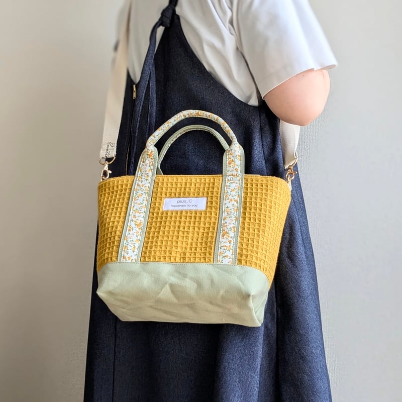 colors Select】フランス生地と倉敷帆布のしっかりトートバッグor