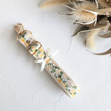 【2.5cm幅】花柄ショルダーストラップ