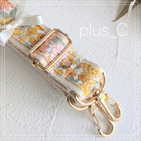 【2.5cm幅】花柄ショルダーストラップ