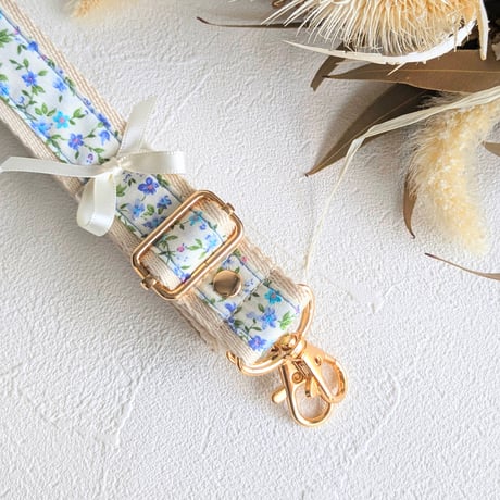 【2.5cm幅】花柄ショルダーストラップ