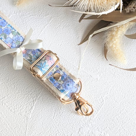 【2.5cm幅】花柄ショルダーストラップ