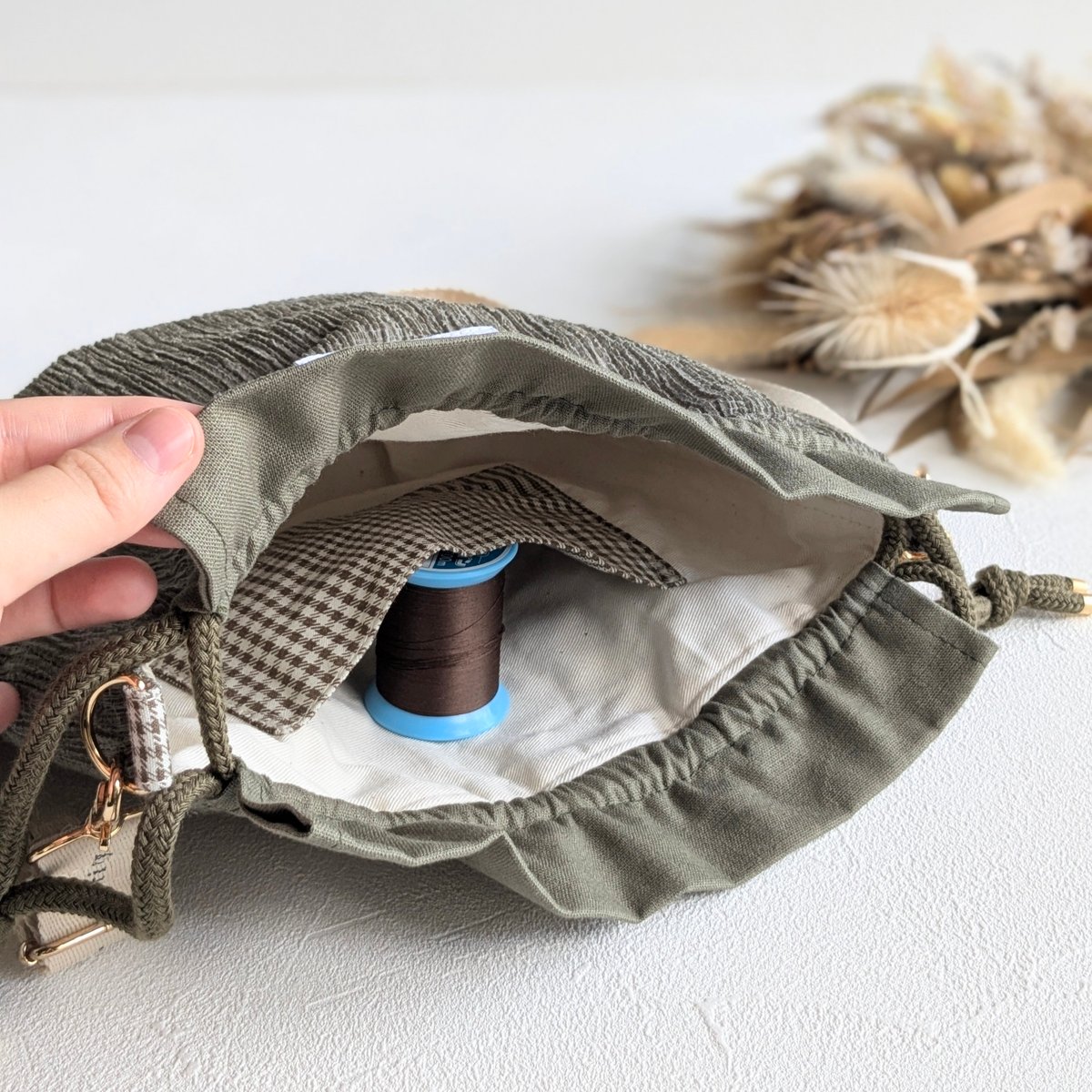 キュービック巾着バッグ キュービック巾着バッグ