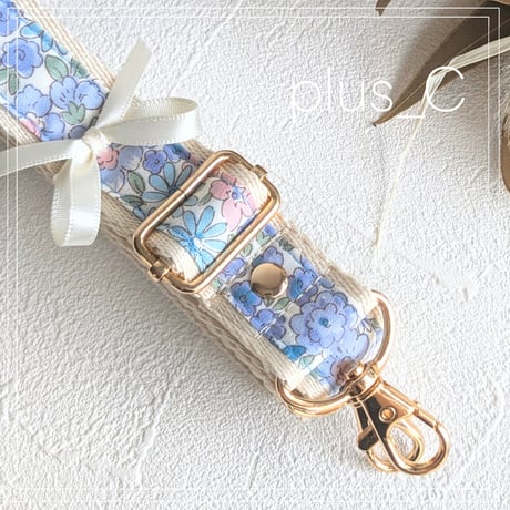 【2.5cm幅】花柄ショルダーストラップ
