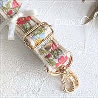 【2.5cm幅】花柄ショルダーストラップ