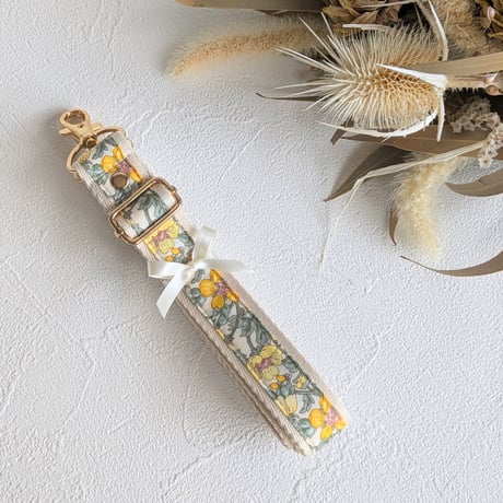 【2.5cm幅】花柄ショルダーストラップ