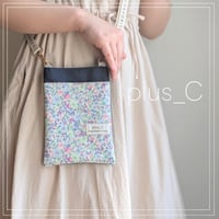 お散歩スマホショルダー 【size M】ブルー＆紺
