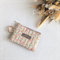 【展示品】キルト生地のティッシュポーチ ピンク＆ワインレッド