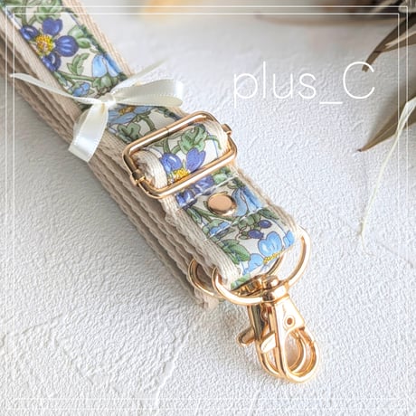 【2.5cm幅】花柄ショルダーストラップ