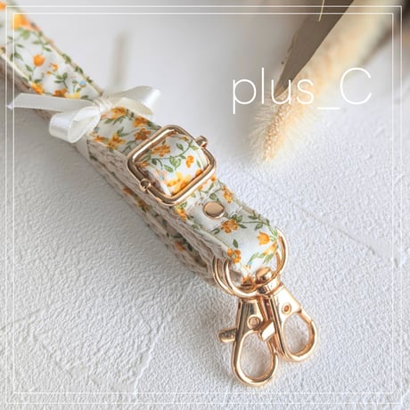 【1.5cm幅】花柄ショルダーストラップ
