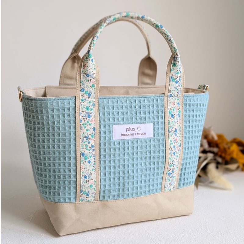 colors Select】フランス生地と倉敷帆布のしっかりトートバッグor