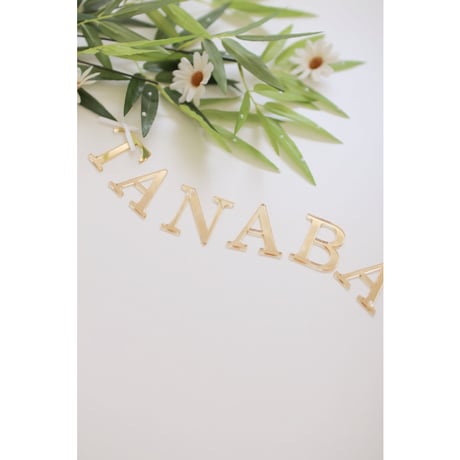 【早割】Acrylic gold letter banner / TANABATA